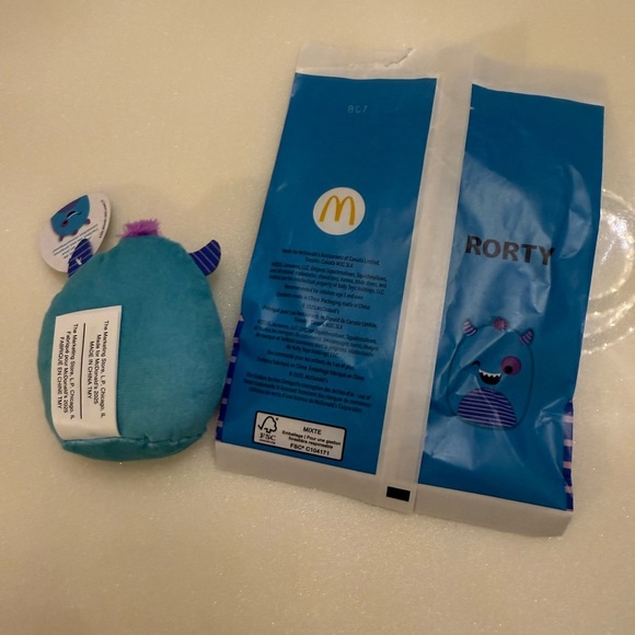 New Rorty Squishmallow McDonalds toys Happy Meal - Picture 6 of 7